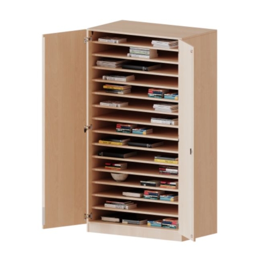 Kast driekoloms, 5 ordnerhoogte met 2 deuren 5 ordnerhoogte