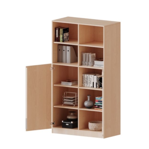 Kast driekoloms, 5 ordnerhoogte met deuren 3 ordnerhoogte