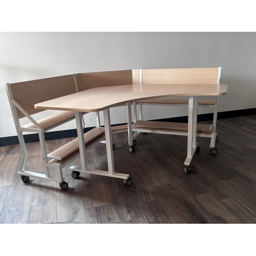 Ergohoekbank Albatros model 3 incl. tafel
